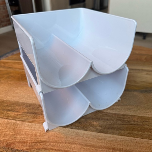 Stackable White Bottle Storage - Picture 2 of 4